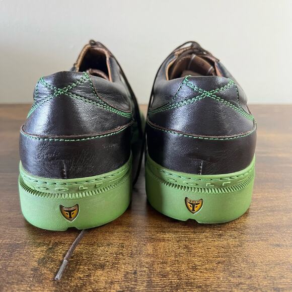 Michael Toschi GX Golf Shoes 7 Mens Black Green Leather Luxury Outdoor Sport